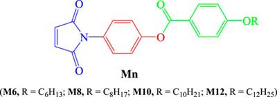 Novel maleic anhydride derivatives: liquid crystalline materials with enhanced mesomorphic and optical characteristics